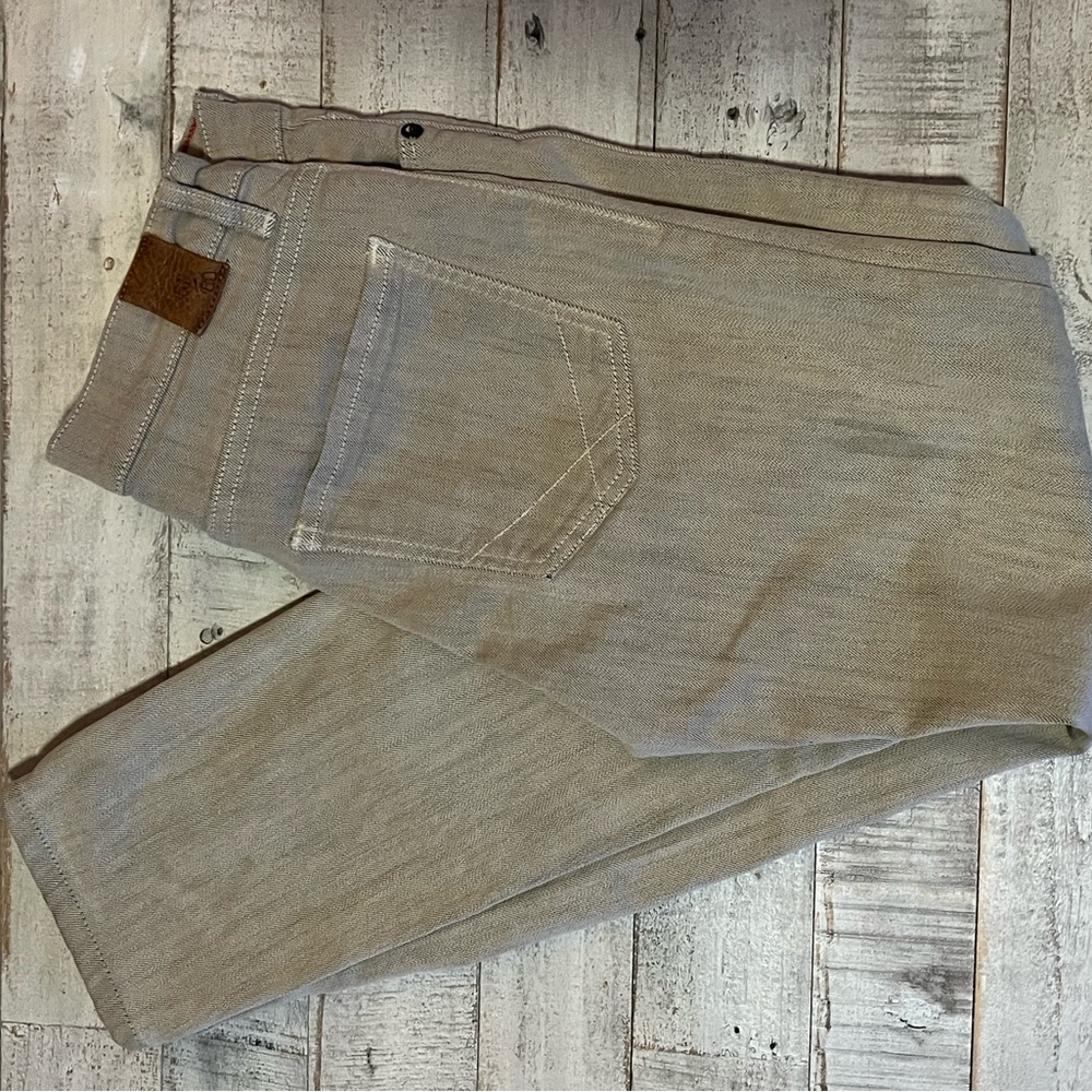 Raleigh Denim Skinny Jeans in Tan - Picture 7 of 9